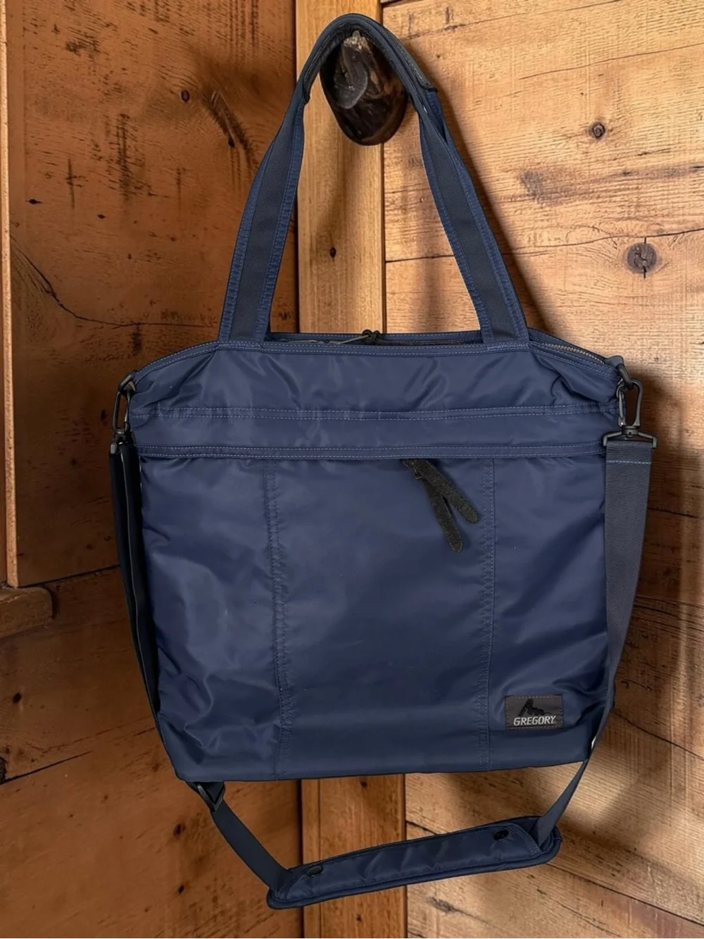 Gregory The Ascend Tote Bag 2-way urban shoulder bag Blue on orange interior